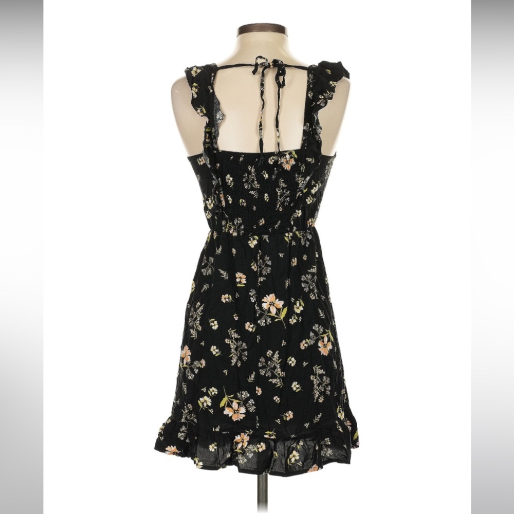 Wild Fable Black and Yellow Ruffled Mini Dress - Picture 2 of 5